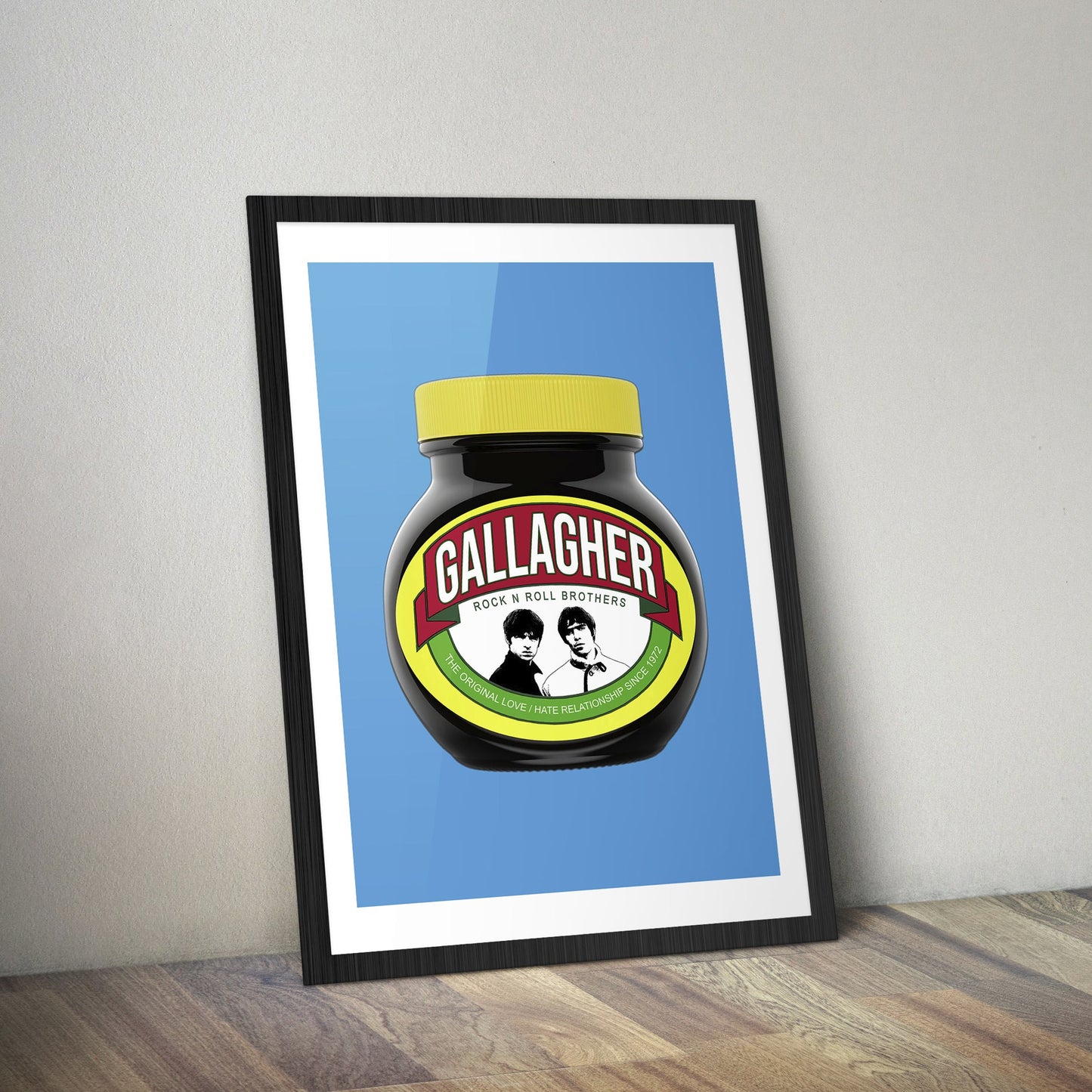 Oasis Poster - Gallagher Love / Hate Pop Art Print