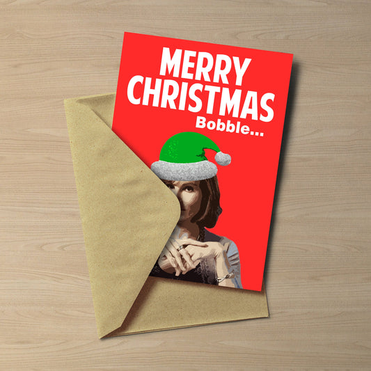 Jackie Goodman Friday Night Dinner Christmas Card – Merry Christmas Bobble