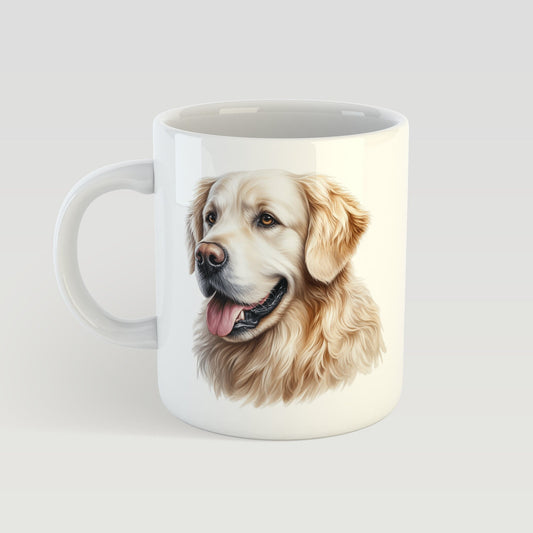 Personalised Dog Mug Custom Breed Portrait and Name