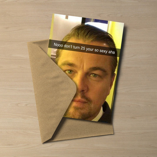 Leonardo DiCaprio 25th Birthday Card