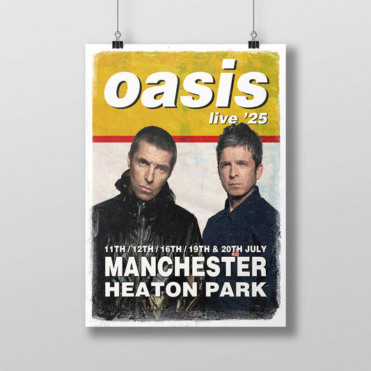 Oasis Heaton Park '25 poster