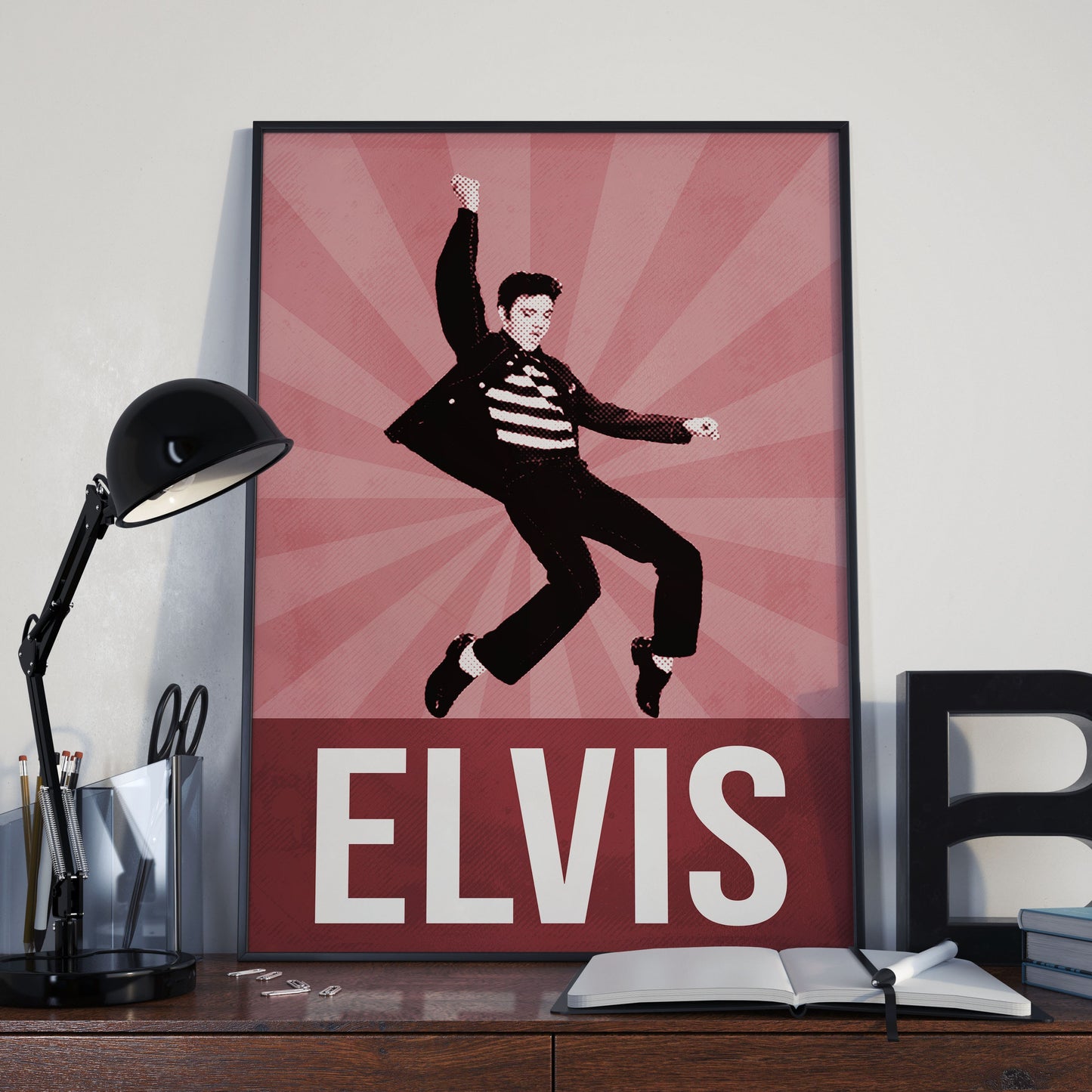 Elvis Presley Retro Style Poster