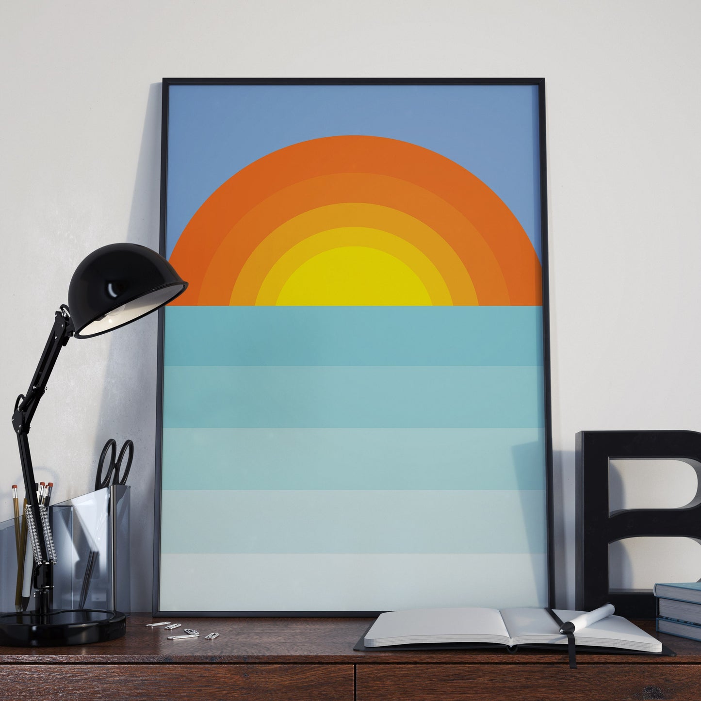 Sun Rise Minimal Poster | Minimalist Art Print
