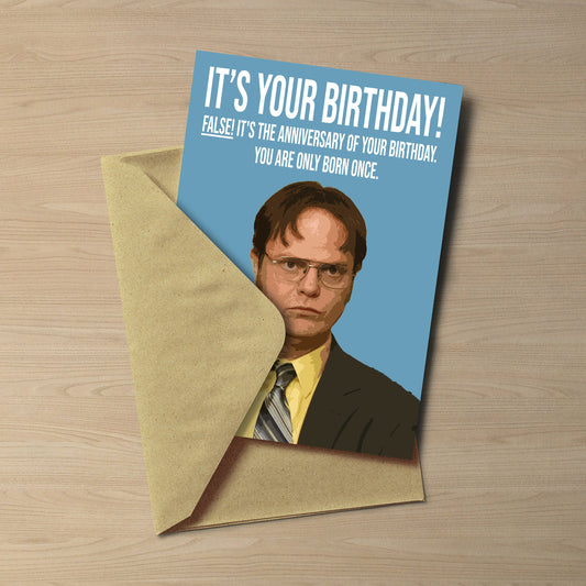 The Office - Dwight Schrute Birthday Card