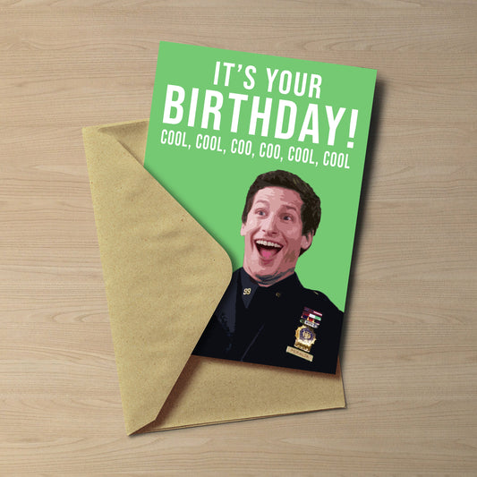 Jake Peralta Birthday Card | Cool, cool, coo, coo, cool, cool