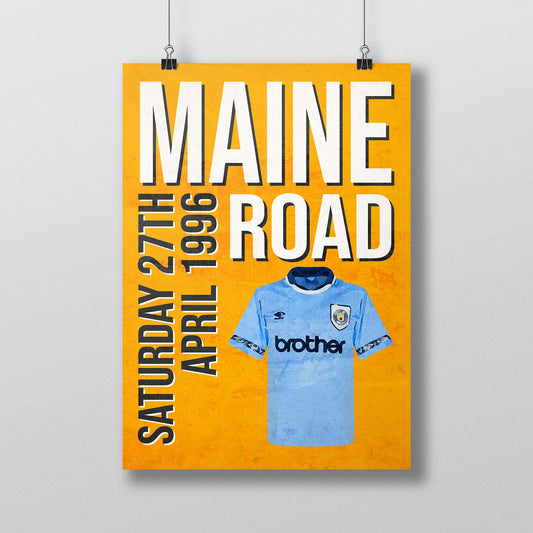 Oasis Wall Art Maine Road Poster