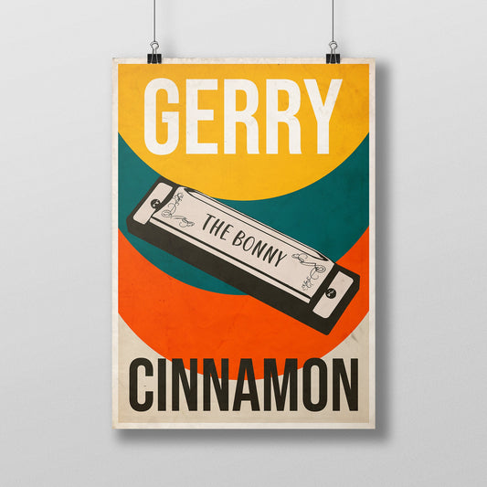 GERRY CINNAMON The Bonny Retro Style Poster