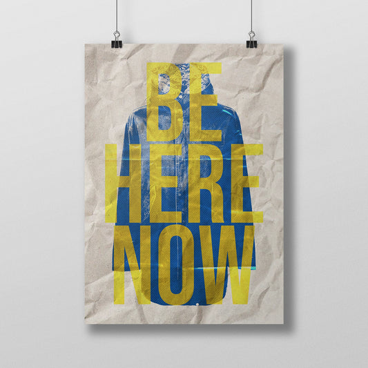Oasis Poster - Be Here Now Song Lyric Print