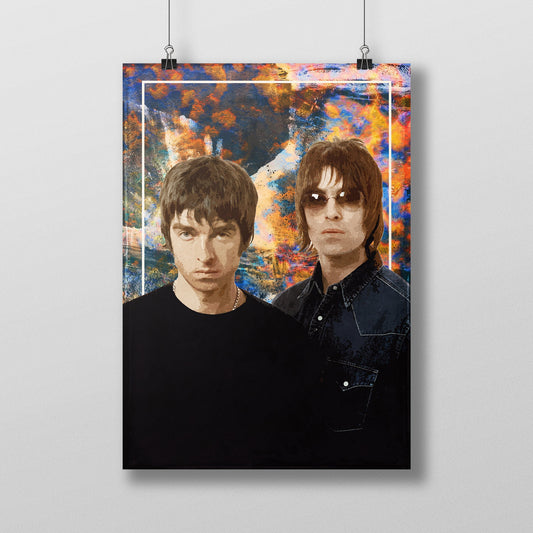 Oasis Poster - Abstract Portrait Print