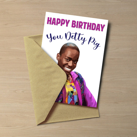 Sex Education Detty Pig Birthday Card