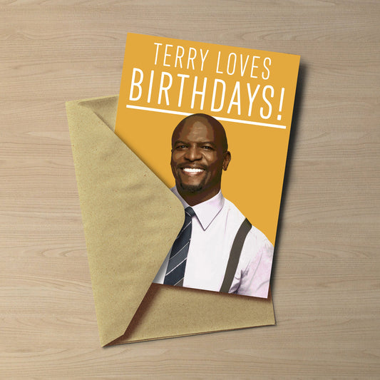Terry Jeffords Birthday Card | Terry Loves Birthdays