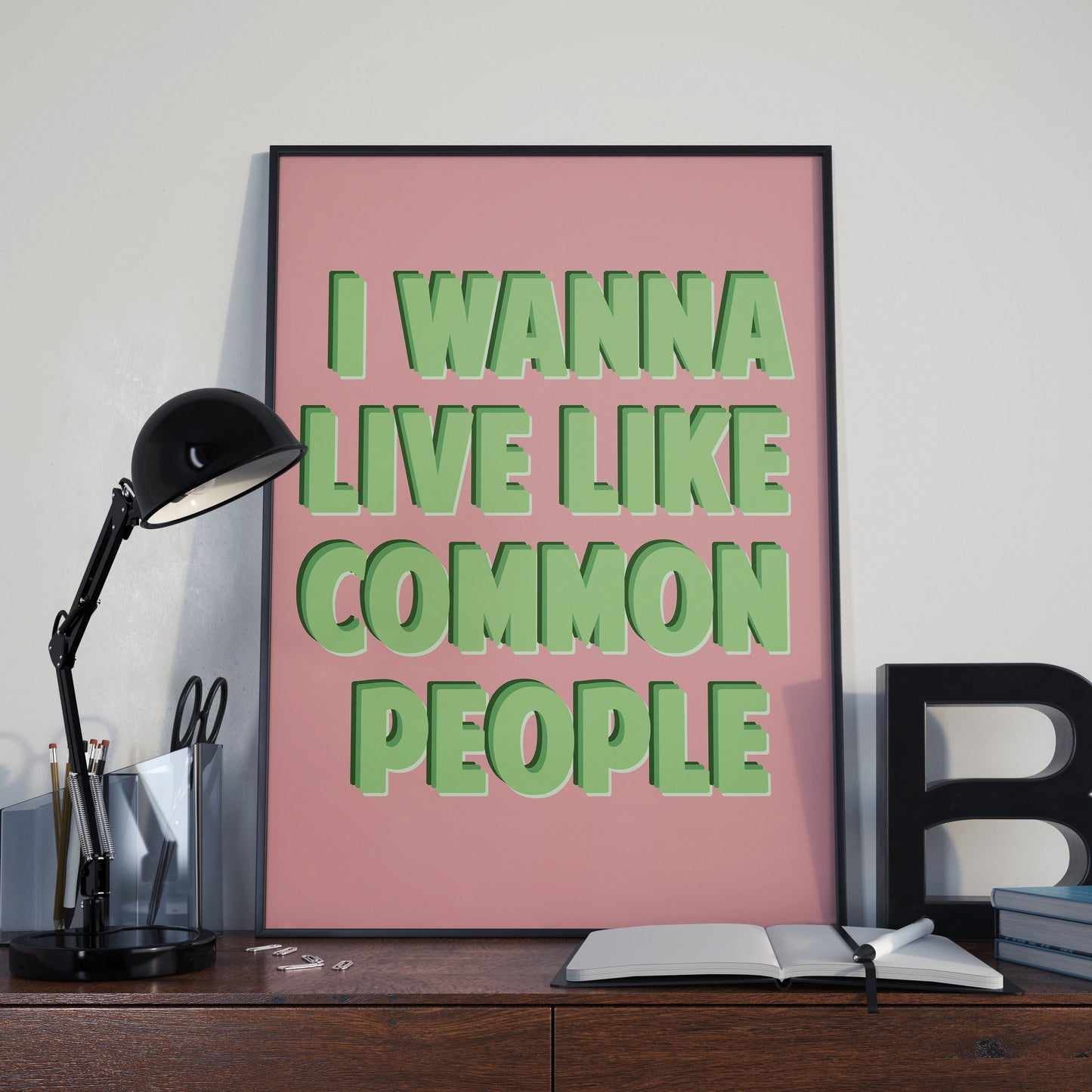 Pulp Common People Poster | Song Lyric Poster