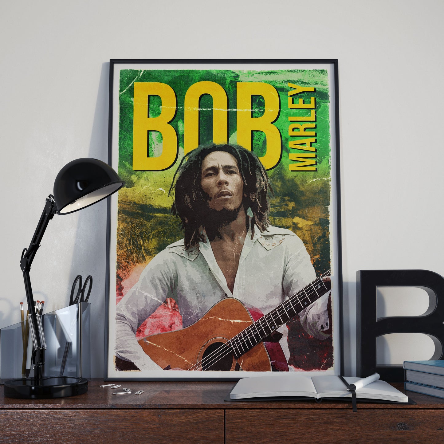 Bob Marley Retro Style Poster