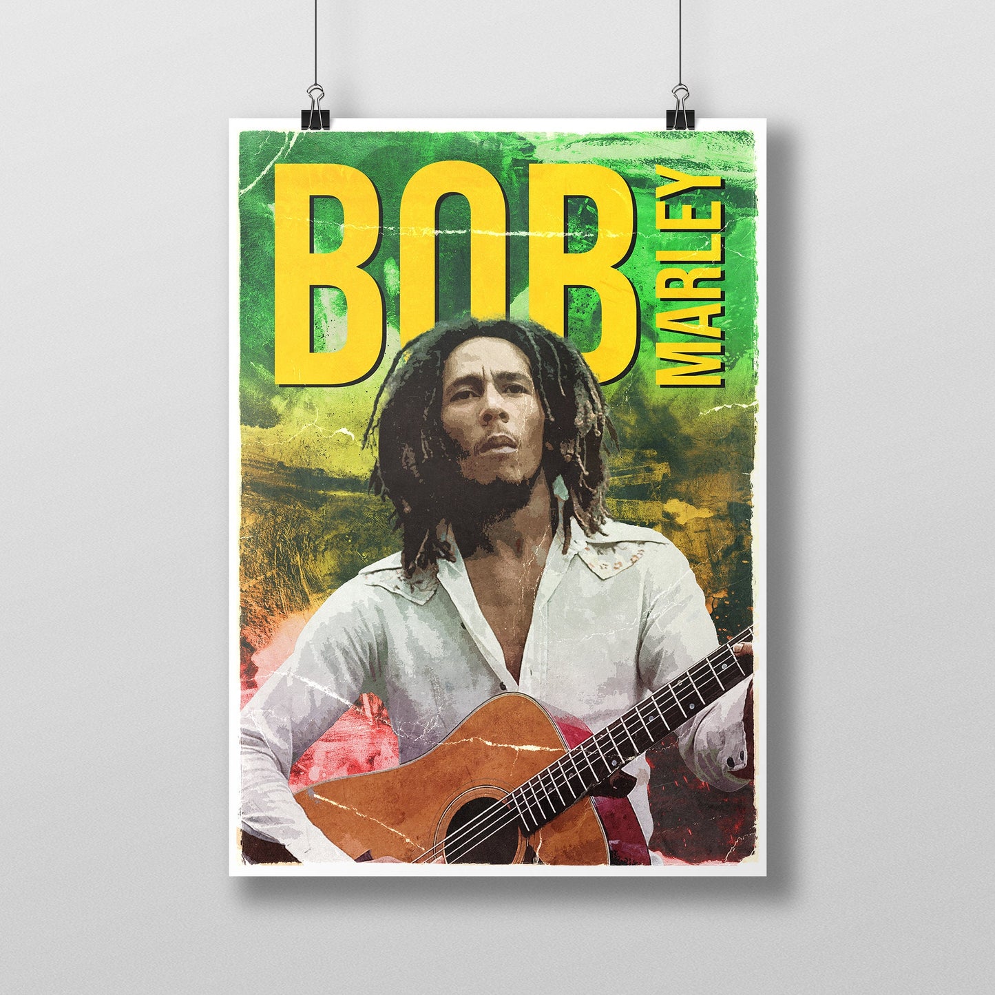 Bob Marley Retro Style Poster