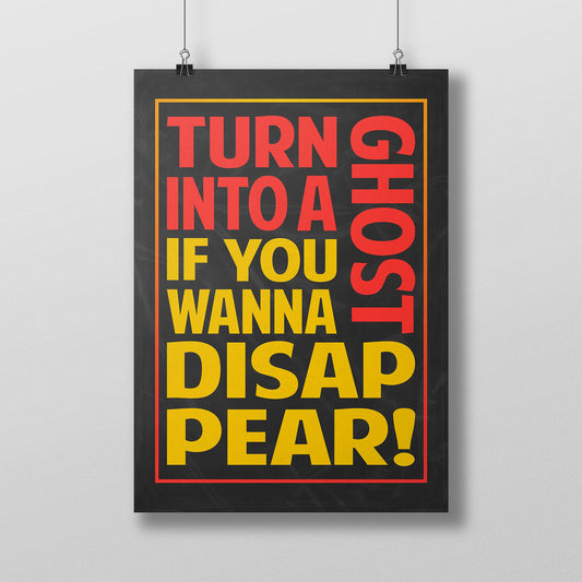 GERRY CINNAMON Ghost Song Lyric Poster