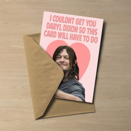 The Walking Dead - Daryl Dixon Love Heart Card
