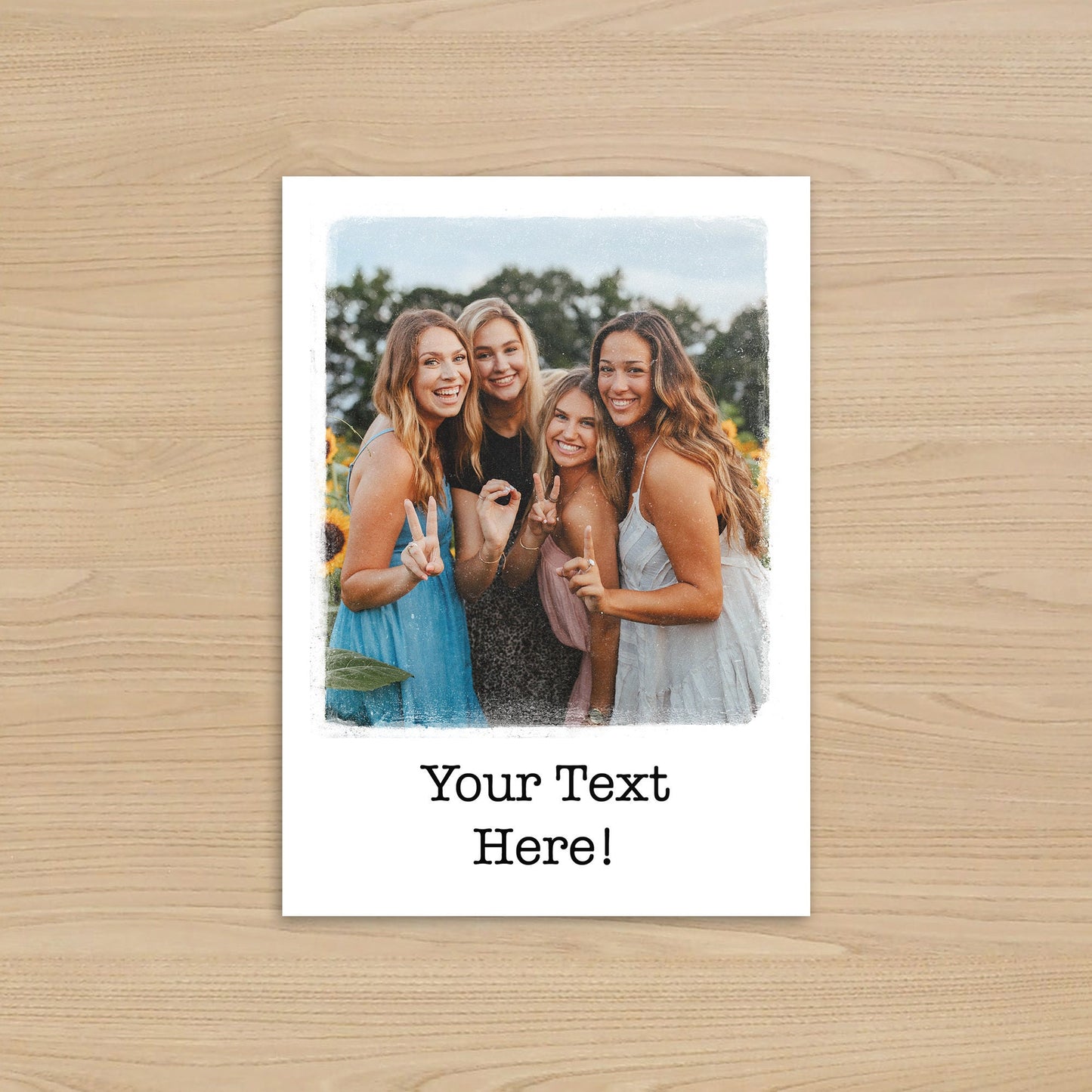 Custom Photo Card, Personalised Greeting Card