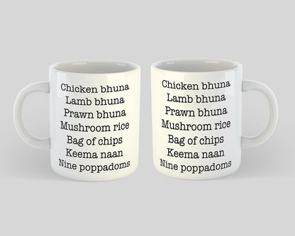 Gavin & Stacey - Smithy's Indian Order Mug