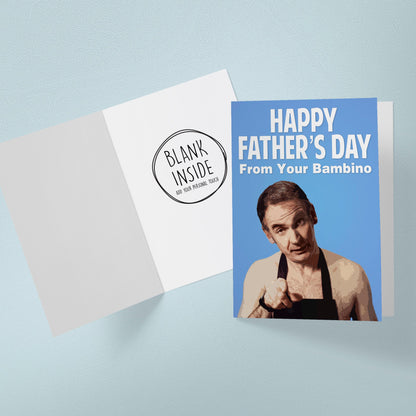 Friday Night Dinner Father's Day Card – Happy Father's Day From Your Bambino