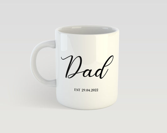 Personalised Dad Mug with Custom Date