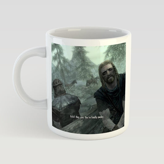 Skyrim "Hey You, You're Finally Awake" Mug, 11oz