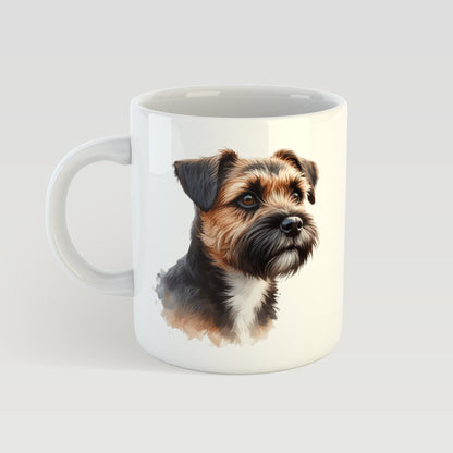 Personalised Dog Mug Custom Breed Portrait and Name