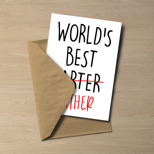 Product Title: World's Best Farter Card: Funny Father’s Day and Birthday Card (5x7)