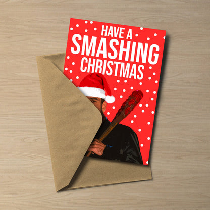 Negan - Walking Dead Christmas Card | Have a Smashing Christmas