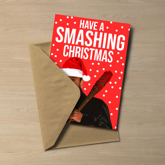 Negan - Walking Dead Christmas Card | Have a Smashing Christmas