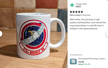 Create Your Own Mug - Any Logo, Text / Image