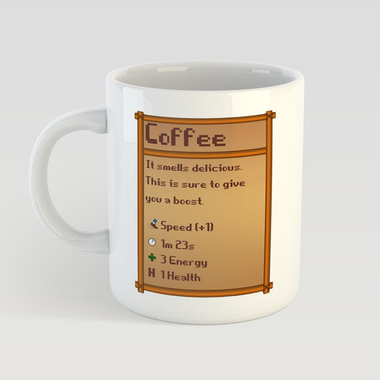 Stardew Valley Coffee Mug: Coffee Effects, Video Game Gift