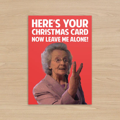 Gavin & Stacey Doris Christmas Card: "Here's your Christmas card!"