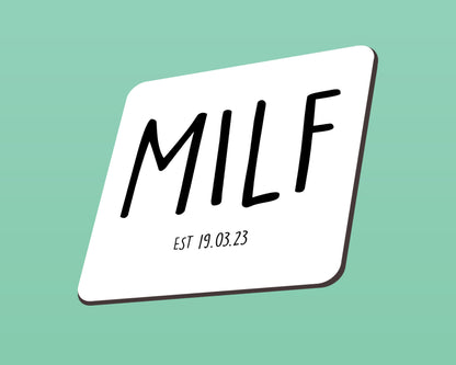 Personalised MILF Mug with Custom Date – Funny 11oz Ceramic Coffee Cup