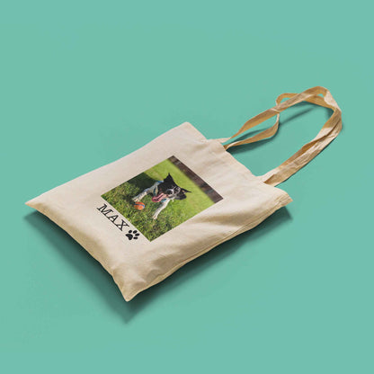 Personalised Tote Bag with Custom Photo or Text Printing