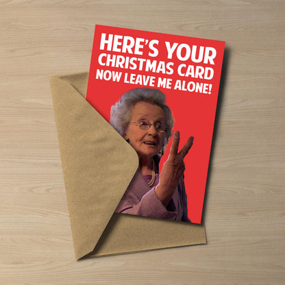 Gavin & Stacey Doris Christmas Card: "Here's your Christmas card!"