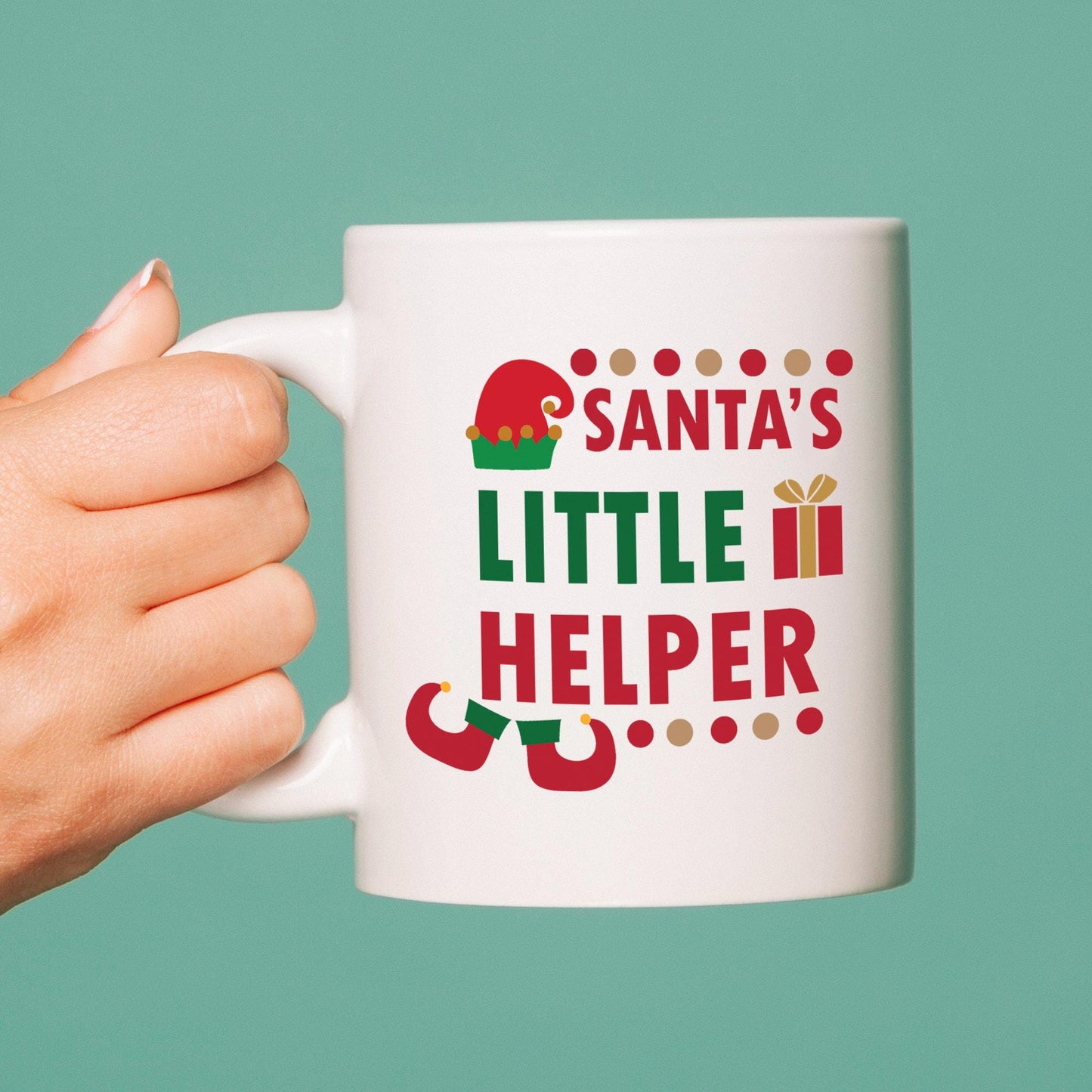 Santa's Little Helper Christmas Mug 11oz