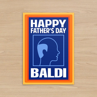 Baldi Father's Day Card – Funny Aldi Inspired Design 5x7