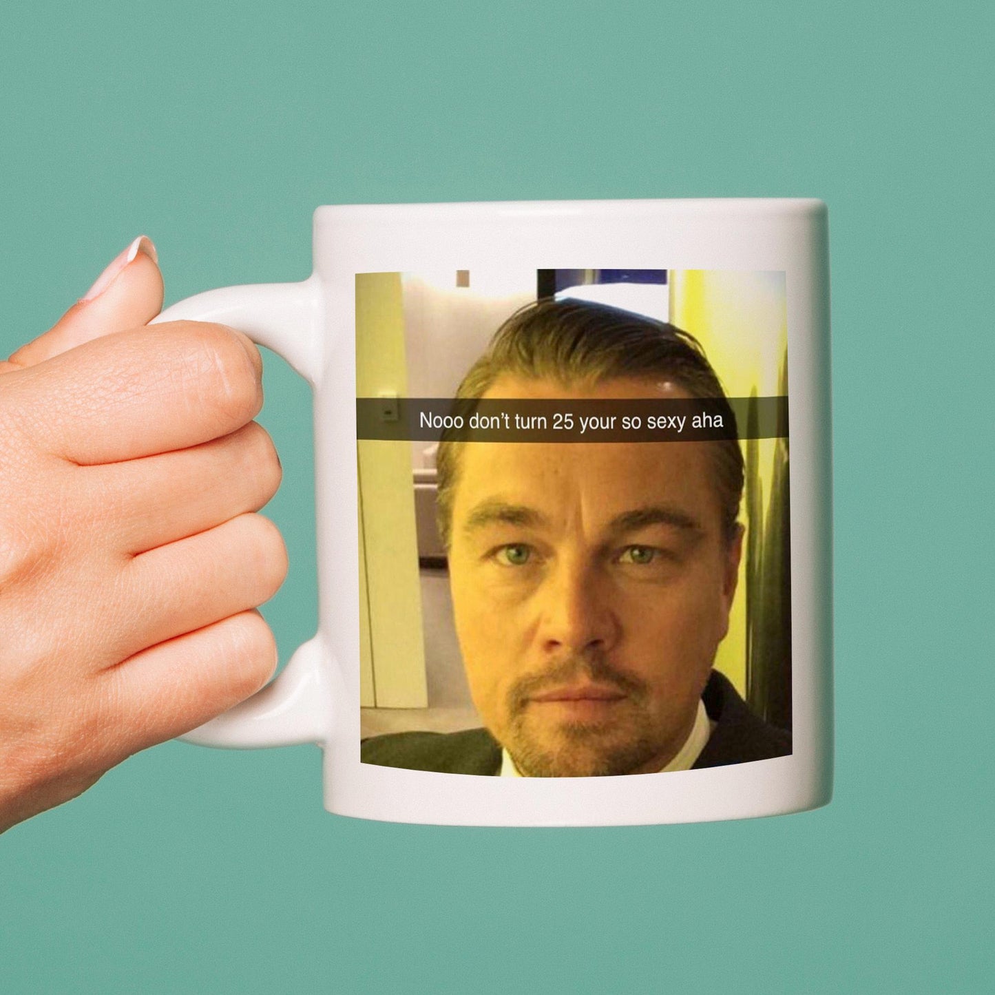 Leonardo DiCaprio 25th Birthday Meme Mug