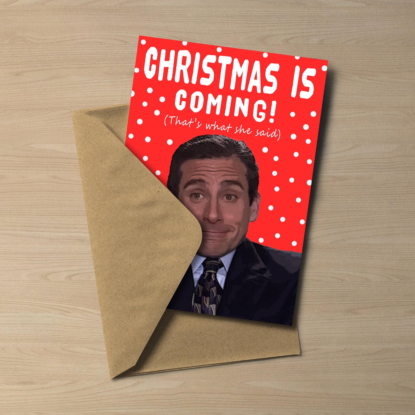 Michael Scott Office Christmas Card – That’s What She Said
