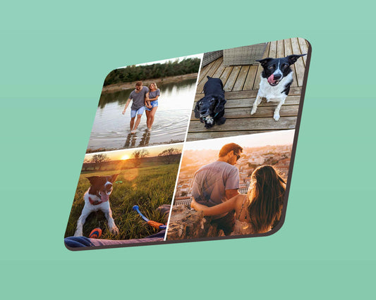 Personalized Photo Coaster | Custom Wooden Gift | 9x9cm Gloss