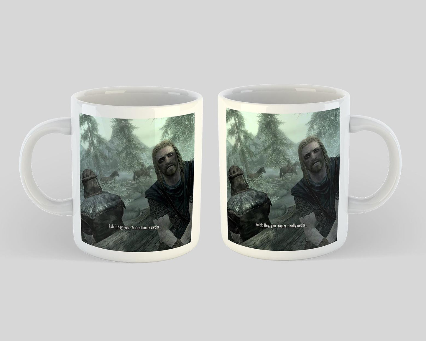 Skyrim "Hey You, You're Finally Awake" Mug, 11oz