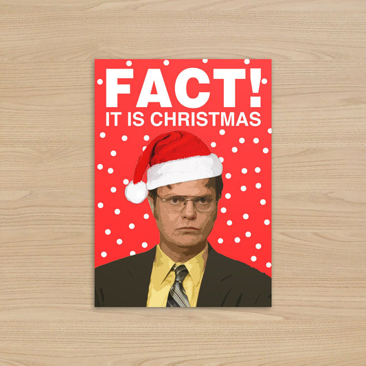 Dwight Schrute Christmas Card | FACT! It Is Christmas