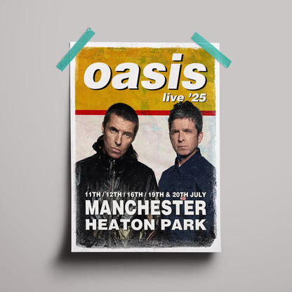 Oasis Heaton Park '25 poster