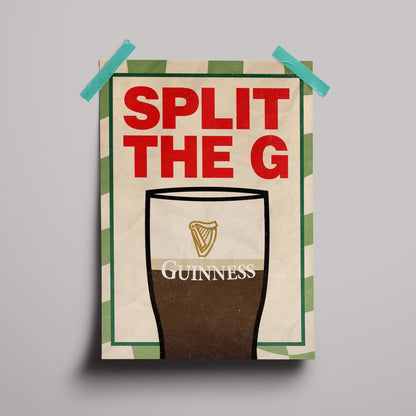 Guinness Split the G Poster