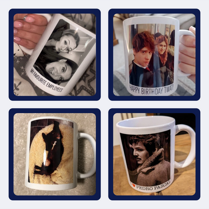Personalised Photo Mug - Add Any Text or Photo - 11oz (325ml) - Unique Gift Idea