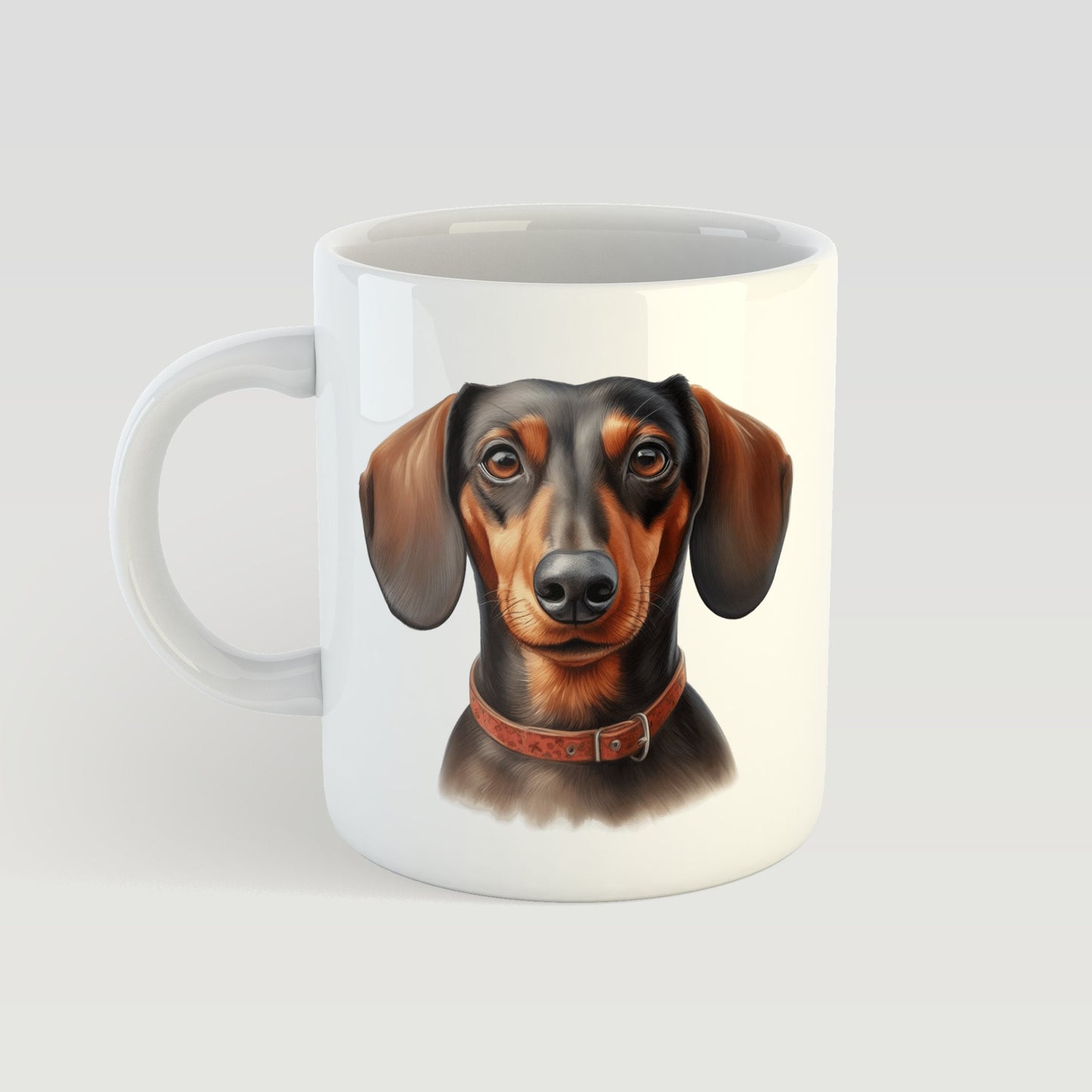 Personalised Dog Mug Custom Breed Portrait and Name