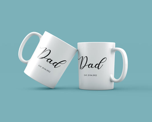 Personalised Dad Mug with Custom Date