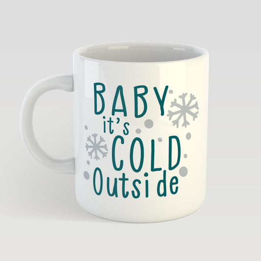 Baby It's Cold Outside Christmas Mug – 11oz Ceramic Festive Coffee Cup