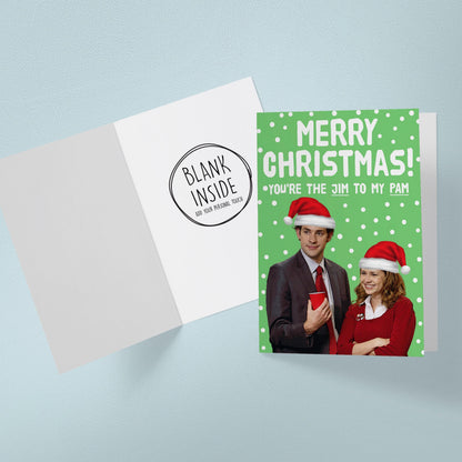 Jim and Pam Christmas Card – You’re the Jim to My Pam