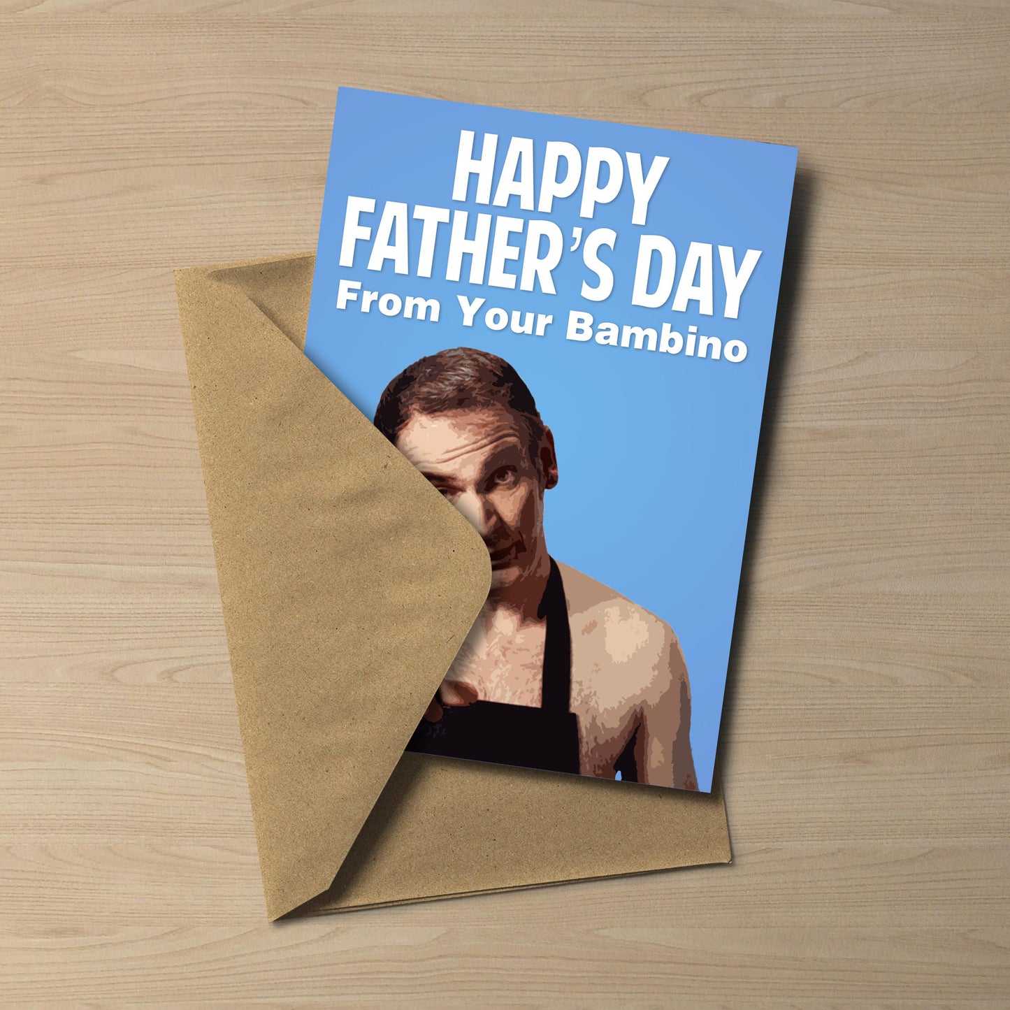 Friday Night Dinner Father's Day Card – Happy Father's Day From Your Bambino